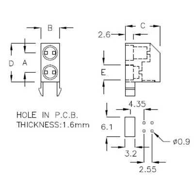 led-housing-2led-5c