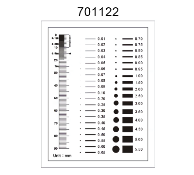 Inspection Dot Point Gauge Film Ruler Gauge Template Part No 701122