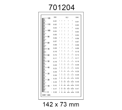 Inspection Dot Point Gauge Film Ruler Gauge Template Part No 701204